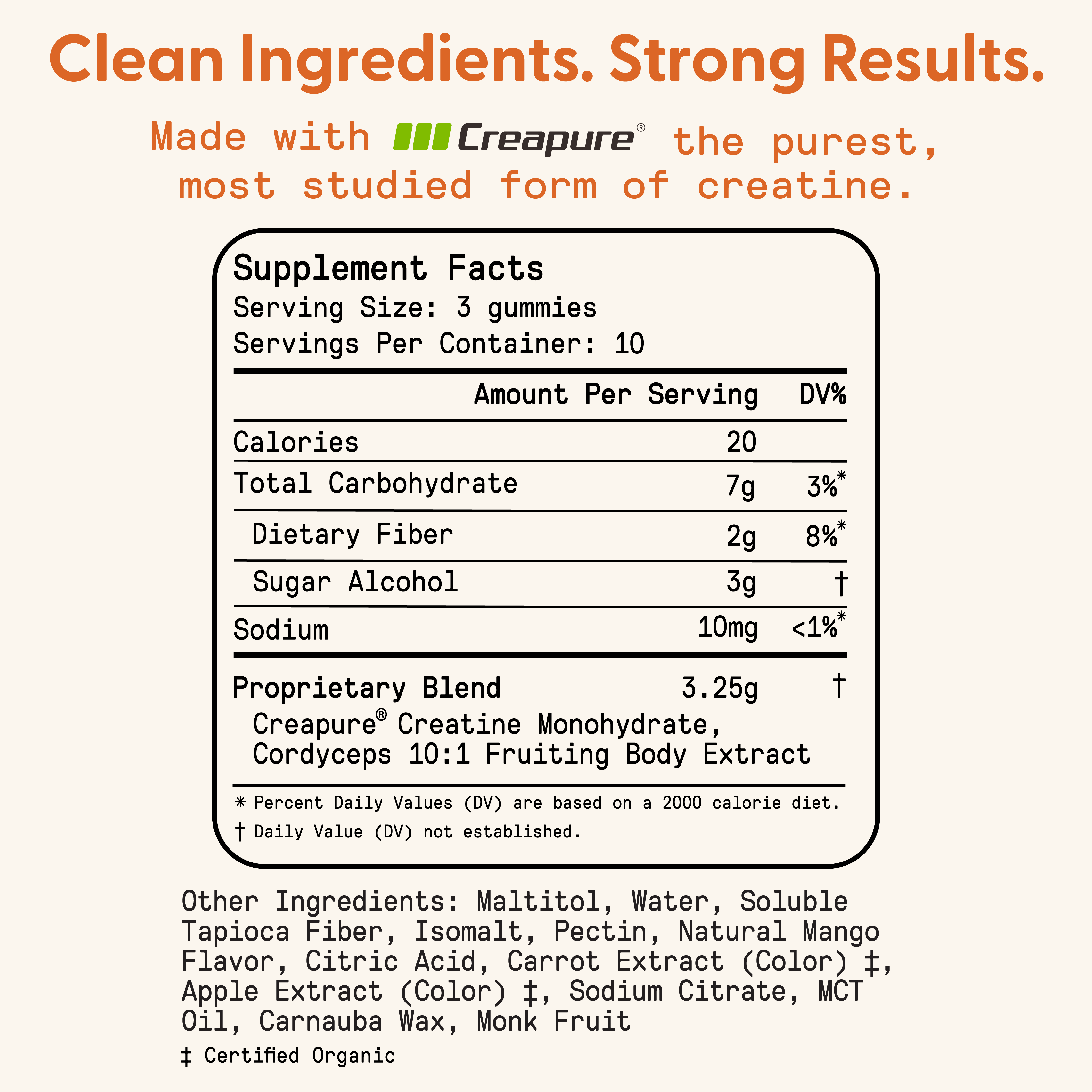 Daily Creatine Gummies 30 Count - Image 3