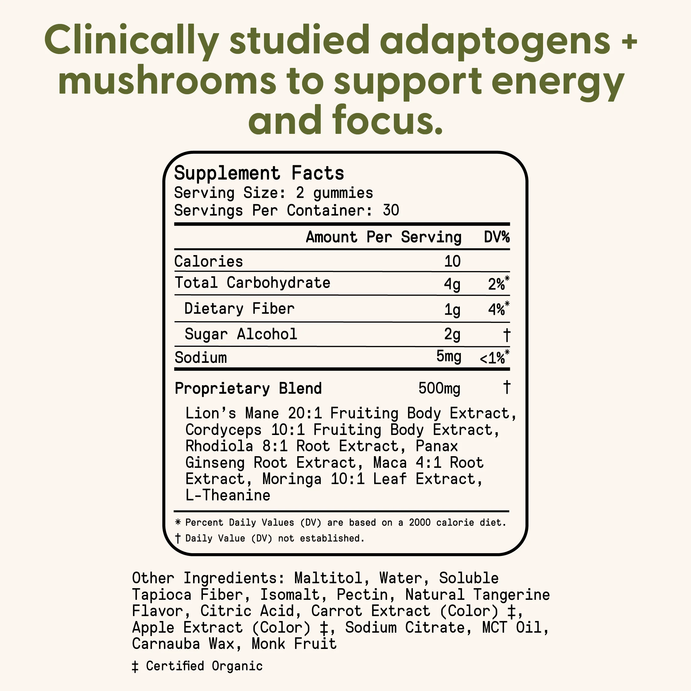 Daily Energy Gummies 60 Count - Image 3