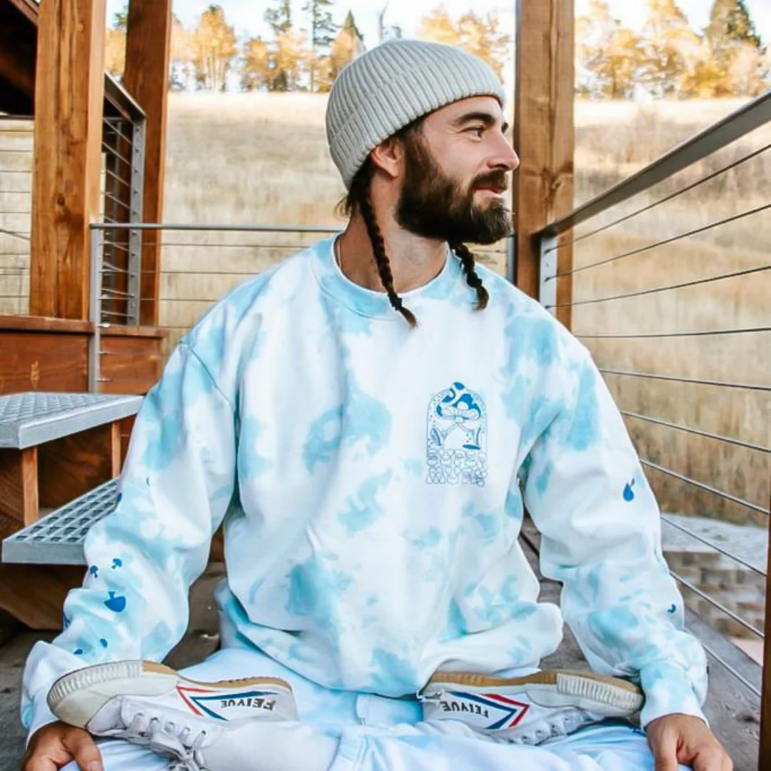 SuperBlue Tie Dye Crew - Image 4